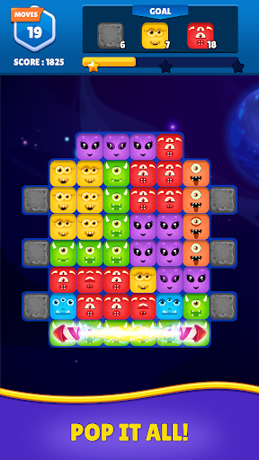 Toon puzzle blast match 3 game