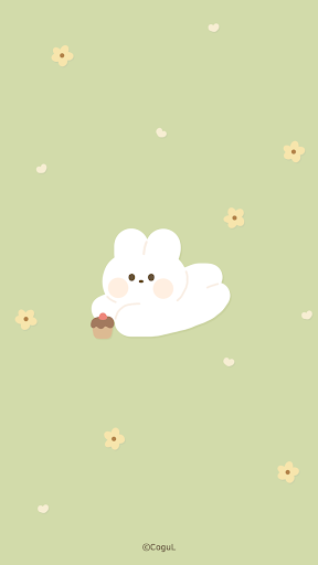 Android application 카카오톡 테마 - 토끼의 봄_개나리 screenshort