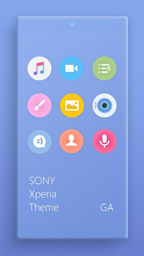 COLOR™ XPERIA | Theme A BLUE Screen 2