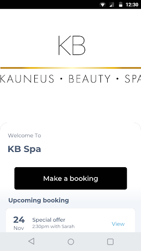Android application KB Spa screenshort