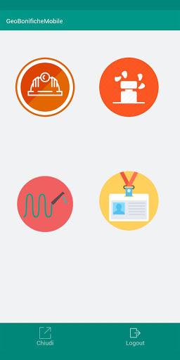 Android application GeoBonifiche screenshort