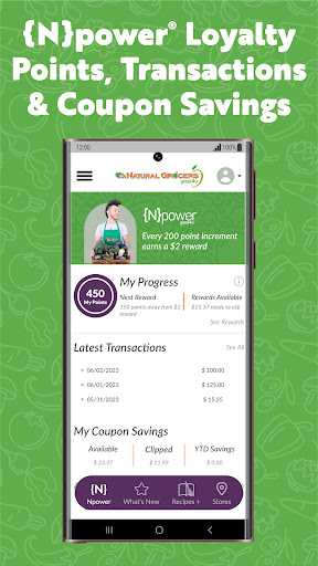 Android application Natural Grocers screenshort