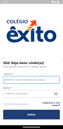 Android application Colégio Êxito Jataí screenshort