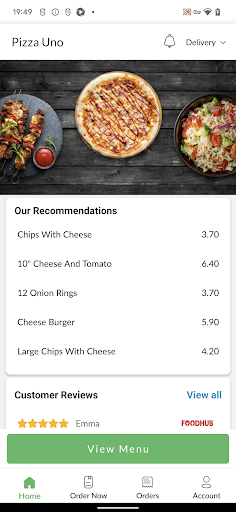 Pizza Uno Screen 2