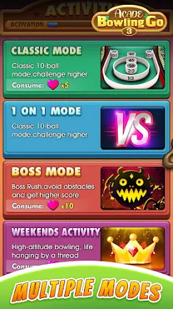 Game screenshot Arcade Bowling Go 3 apk download