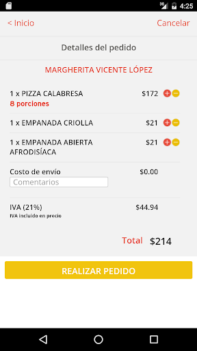 Margherita Pizza Screen 3