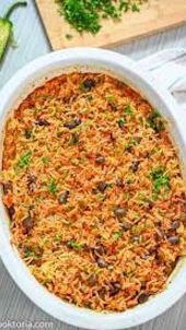 The Best Baked Rice and Beans