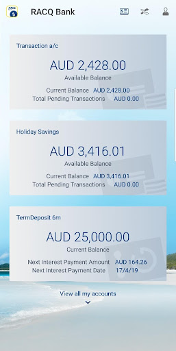 RACQ Bank Screen 2