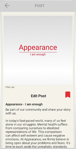 Appearance - I am enough Screen 3