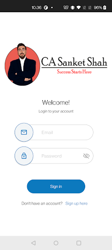Android application CA Sanket Shah screenshort