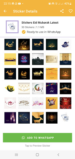 Android application Eid ul Adha Stickers screenshort
