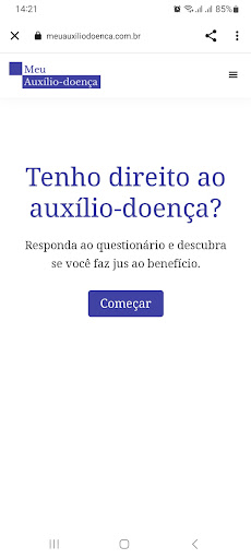 Android application Meu Auxílio-Doença screenshort