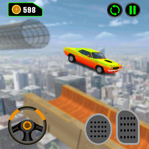 Mega Ramp Car Stunt Races Game logo
