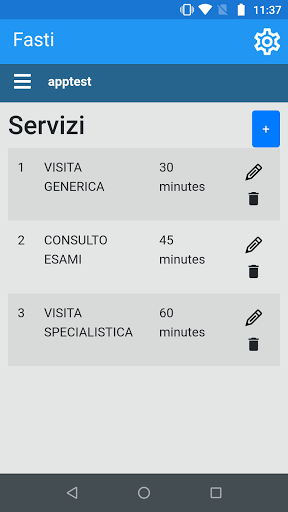 Android application Fasti screenshort
