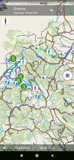 Android application Gramos topoguide screenshort