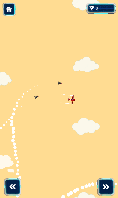 #2. Chasing planes (Android) Podle: Carrot Game