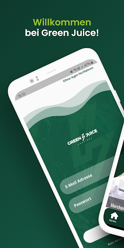 Android application Green Juice Festival screenshort