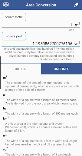 Area Conversion Screen 3