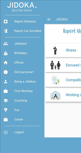 Android application Jidoka Welcome App screenshort