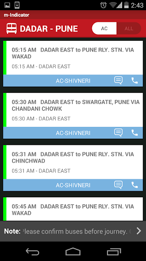 MSRTC (Data) - m-Indicator Screen 2
