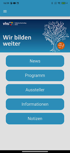 Android application Volkshochschultag 2022 screenshort