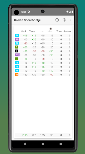 Android application Rikken screenshort