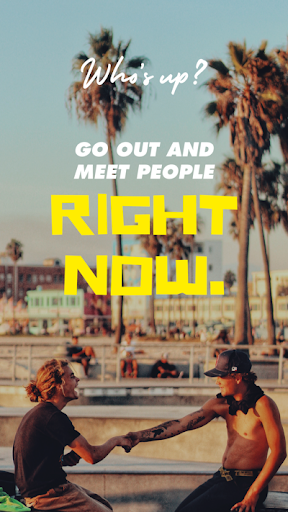 Android application Who's up? screenshort