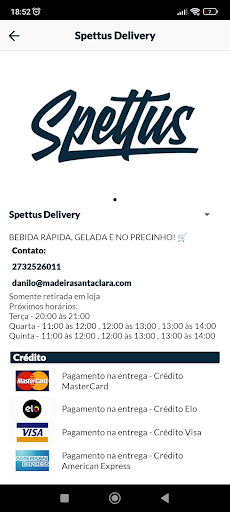 Spettus Delivery Screen 3