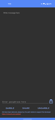 Android application Garble screenshort