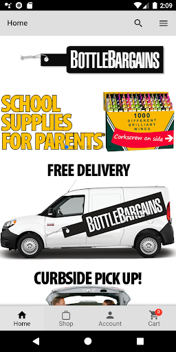 Android application BottleBargains screenshort