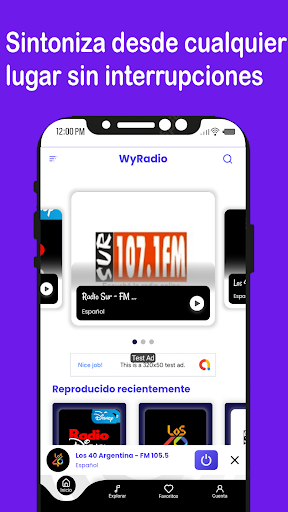 WyRadio: radios FM AM, musica Screen 2