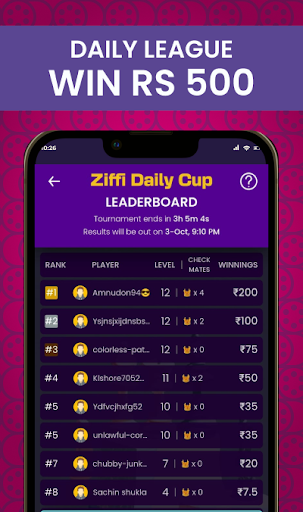 Ziffi Chess: Win cash in 2 min 3