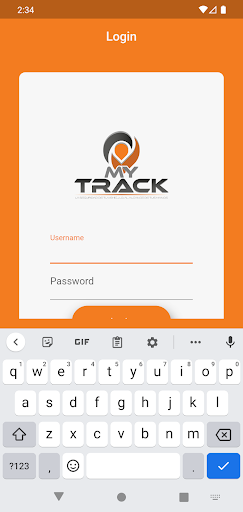 Android application MY TRACK screenshort