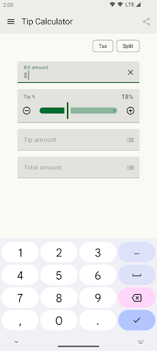 Aperçu de l'application