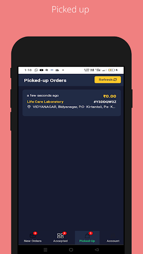 UnakotiMart | Delivery Partner Screen 3