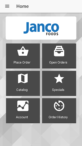 Android application Janco Foods Online screenshort