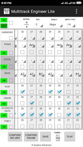 Screenshot of Multitrack Engineer Lite