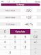 screenshot of Percentage Calculator