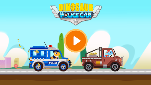 Dinosaur Police Car kids Games