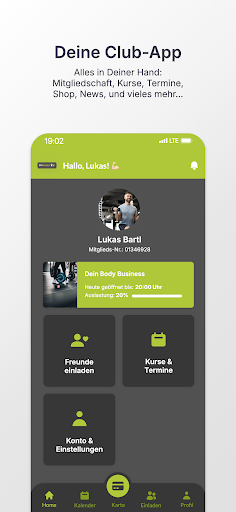Android application Body Business screenshort