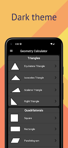 Geometry Calculator Screen 2