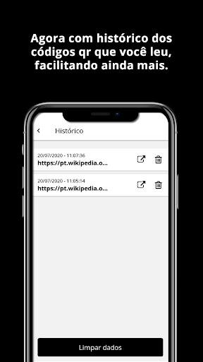 Leitor QRCode Screen 3