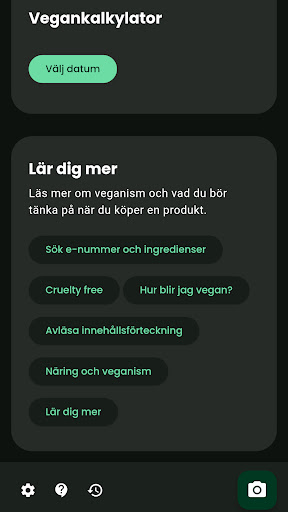VeganAid Screen 2