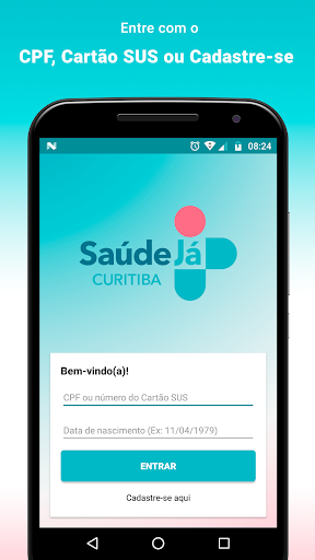 Android application Saúde Já - Curitiba screenshort