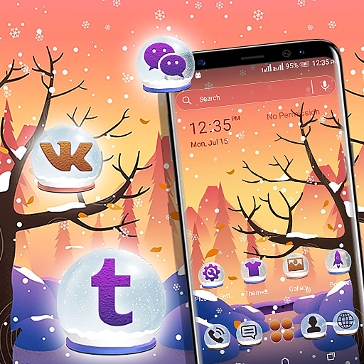 Winter Forest Launcher Theme logo