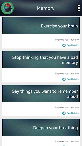 Improve Your Memory Screen 3
