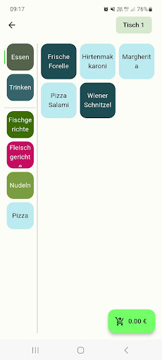 Android application Order App - System screenshort