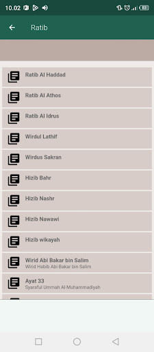 Kitab Ratib Wirid and Hizib