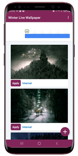 Android application Winter Live Wallpaper screenshort