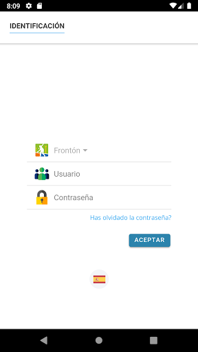 Android application Reserva instalaciones screenshort